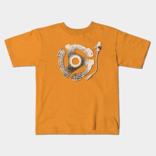 Vintage vinyl Record Lover Spacer Kids T-Shirt